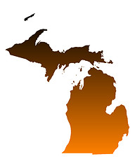 Image showing Map of Michigan