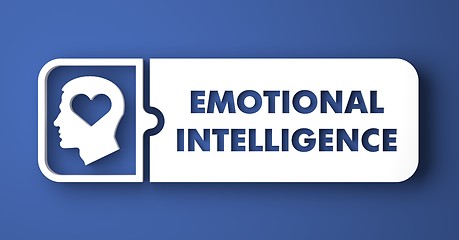 Image showing Emotional Intelligence in Flat Design Style.
