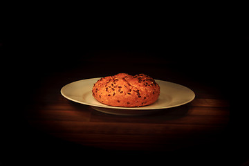 Image showing only bun on the plate
