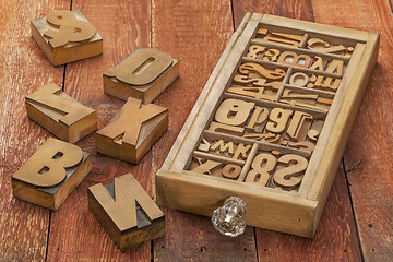 Image showing letterpress wood type