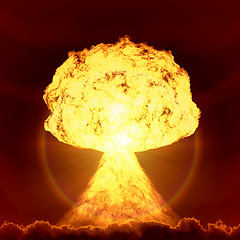 Image showing nuclear bomb explosion