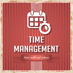 Image showing Time Management Concept in Flat Design.
