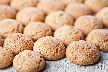 Image showing meringue almond cookies