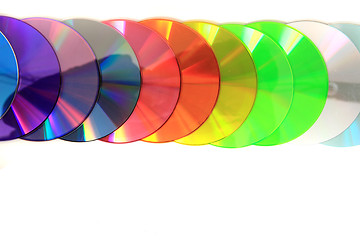 Image showing color(rainbow)  CD and DVD media