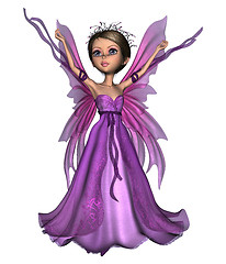 Image showing Flying Little Fairy Butterfly