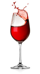 Image showing Splash wine isolated