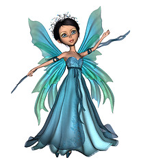 Image showing Flying Little Fairy Butterfly