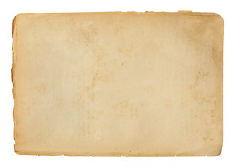 Image showing old paper sheet