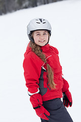 Image showing Little skier