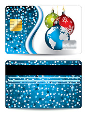 Image showing Credit card design christmas edition