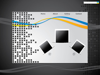 Image showing Website template with photo gallery