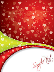 Image showing Abstract valentine day card 