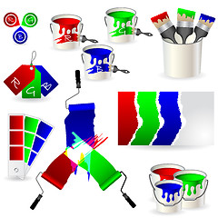 Image showing RGB coloring set