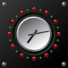 Image showing Cool technology design vector clock