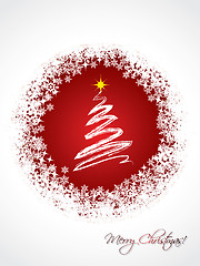 Image showing White christmas greeting card