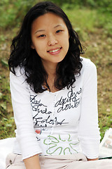 Image showing Pretty Asian girl smiling