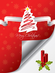 Image showing Christmas greeting card design with candles