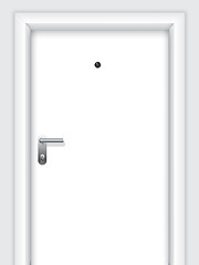Image showing Door with handle, lock and viewer