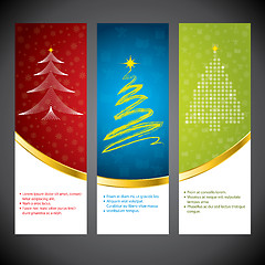 Image showing Christmas banner set