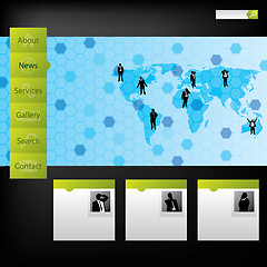 Image showing Business concept web template