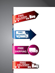 Image showing Free shipping label/stickers