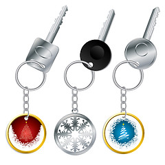 Image showing Christmas keyholder set