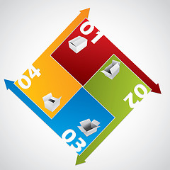 Image showing Abstract business diagram design