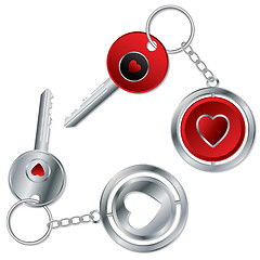 Image showing Valentine keyholder design 