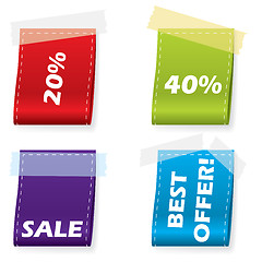 Image showing Vector bookmark set