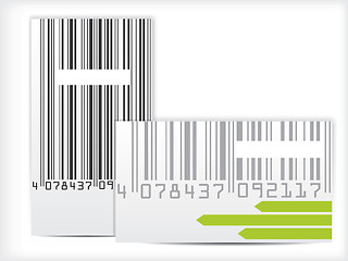 Image showing Bar code business card design