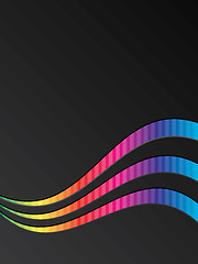 Image showing Waving rainbow brochure