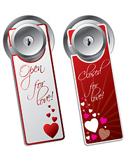 Image showing Valentine day door hangers 