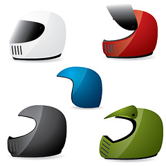 Image showing Motorcycle helmets