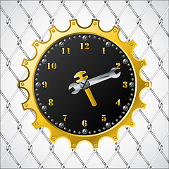 Image showing Industrial design clock