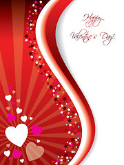 Image showing Bursting Valentine card 