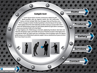 Image showing Technology web template design