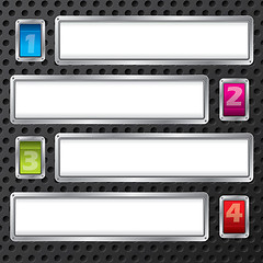 Image showing Technology infograph design with numbered buttons