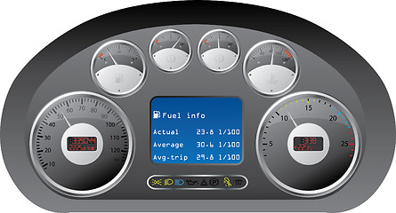 Image showing Dashboard of a truck