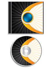 Image showing Abstract cd and cover design