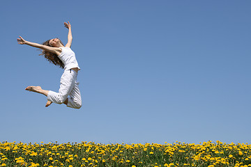 Image showing Happy jump