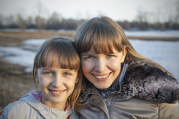 Image showing Happy mother and daughter