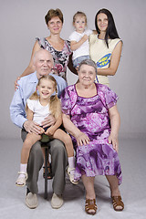 Image showing Group family portrait