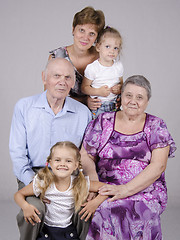 Image showing Group family portrait