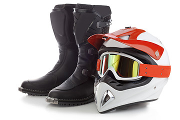 Image showing Motocross protection equipment