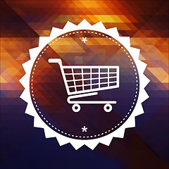 Image showing Shopping Concept on Triangle Background.