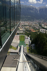 Image showing View from ski-jump