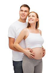 Image showing happy young family expecting child