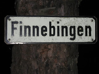 Image showing Sign Finnebingen