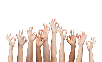 Image showing human hands showing ok sign