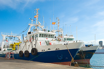 Image showing Fishing boats